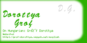 dorottya grof business card